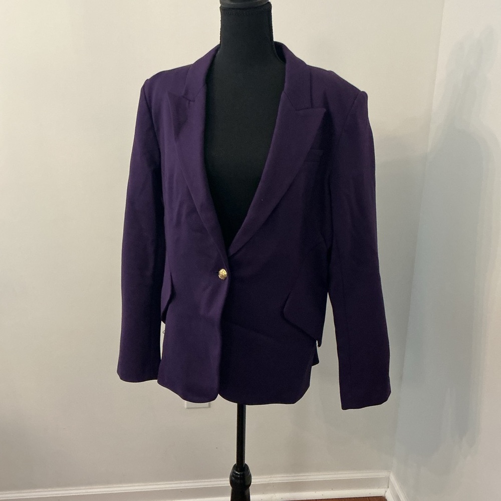 White House Black Market Purple Blazer